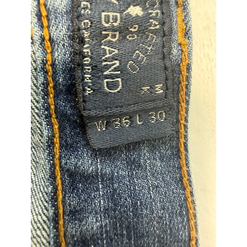 Lucky‎ Brand 221 Original Straight Jeans Mens 36x30 Medium Wash Blue Denim